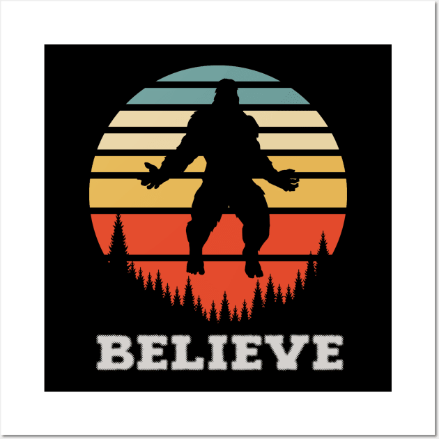 Funny - Bigfoot Hide-N-Seek Champion Wall Art by wizooherb